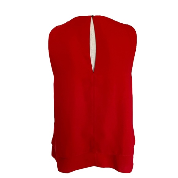 SPORTSGIRL Sz8 red sleeveless floaty blouse - Picture 3 of 7